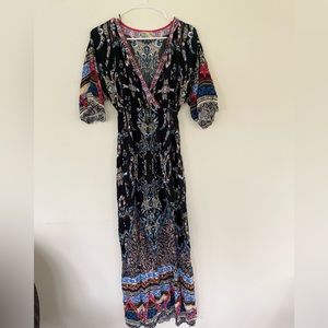 Boho dress | modest | size small | fun pattern | flying tomato
